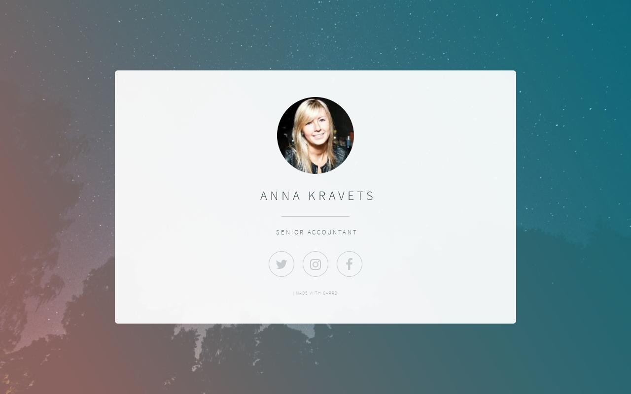 Carrd profile picture for @anna
